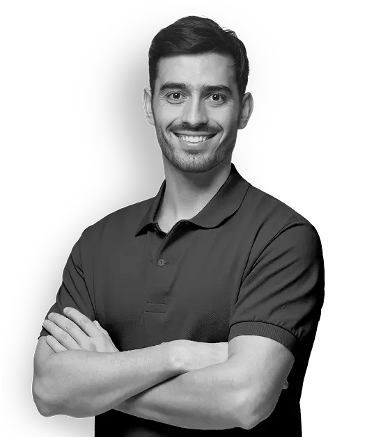 Young man with arms crossed